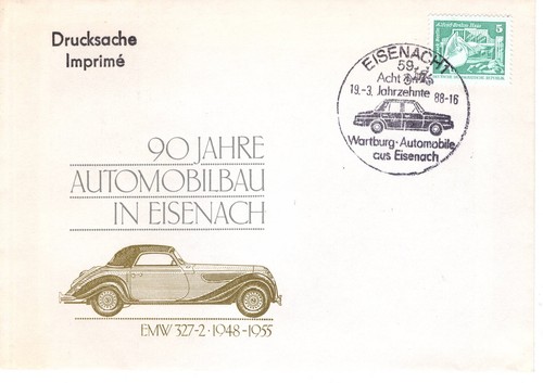 Ddr sonderstempel eisenach - sonderstempel,