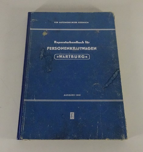 Werkstatthandbuch wartburg typ - werkstatthandbuch,