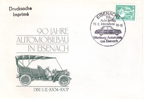 Ddr sonderstempel eisenach - ddr,