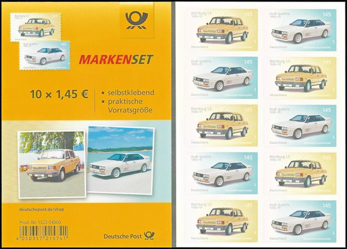 10x briefmarken audi - briefmarken, quattro