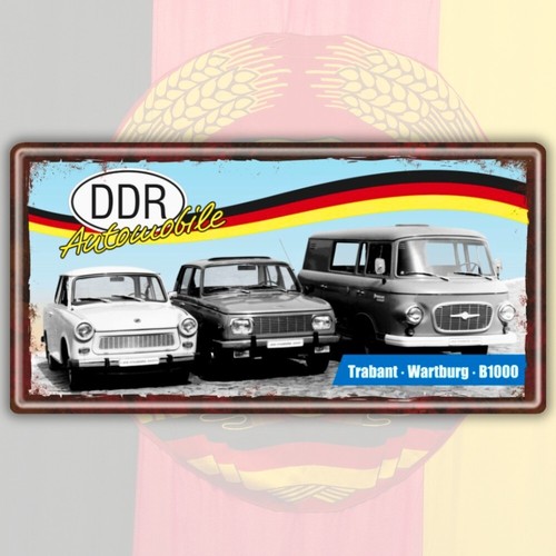 Blechschild ddr automobile - ddr,